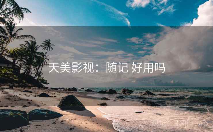 天美影视:随记 好用吗
