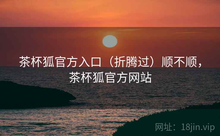 茶杯狐官方入口(折腾过)顺不顺,茶杯狐官方网站